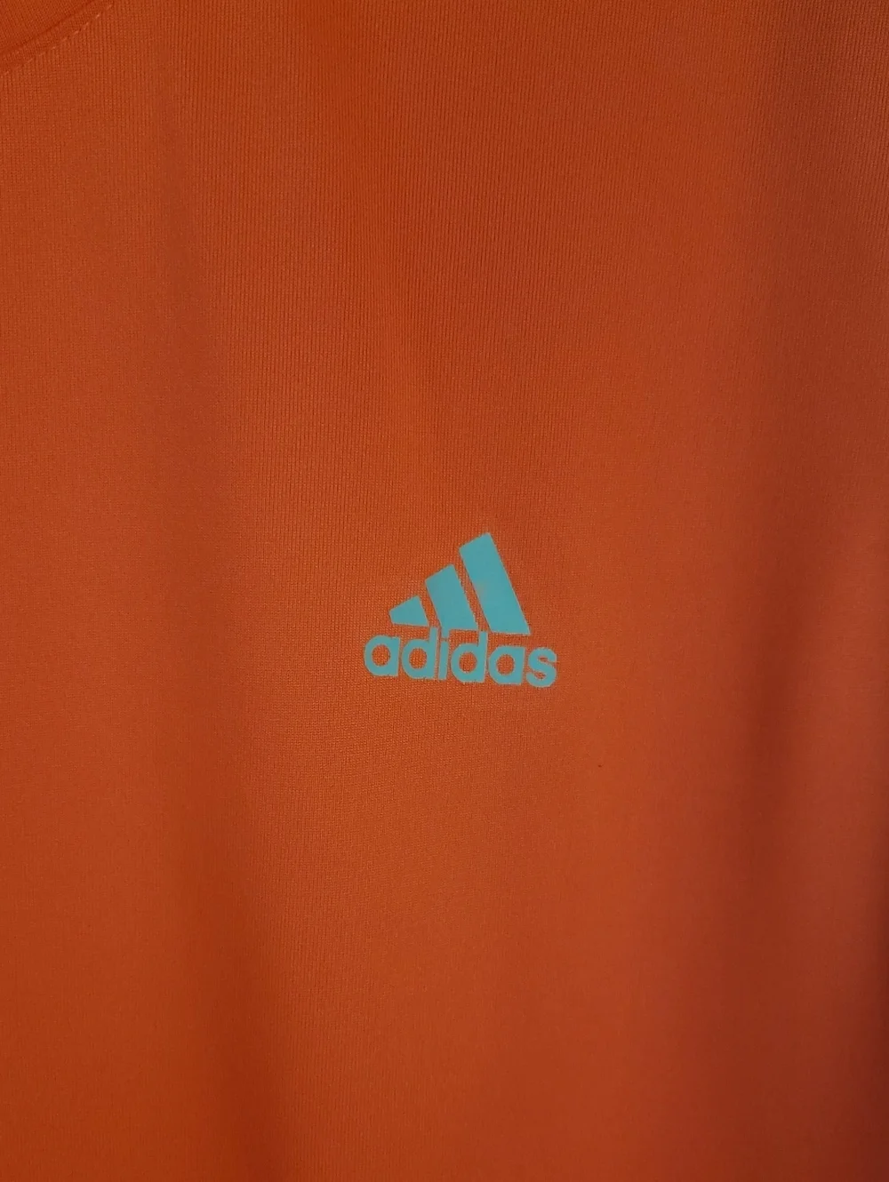 Adidas NWOT Men’s Bright Dark Orange Climalite Performance T-Shirt, Large